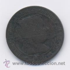 Monedas de Espa&ntilde;a: ISABEL II- 2, 1/2 CENTIMO DE ESCUDO-1868-SEVILLA - Foto 1