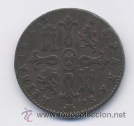 Monedas de Espa&ntilde;a: ISABEL II- 8 MARAVEDIS- 1844-SEGOVIA - Foto 2