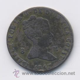 Monedas de Espa&ntilde;a: ISABEL II- 8 MARAVEDIS-1847-SEGOVIA - Foto 1