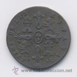 Monedas de Espa&ntilde;a: ISABEL II- 8 MARAVEDIS-1847-SEGOVIA - Foto 2