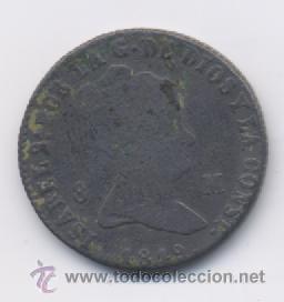 Monedas de Espa&ntilde;a: ISABEL II- 8 MARAVEDIS- 1849-JUBIA - Foto 1