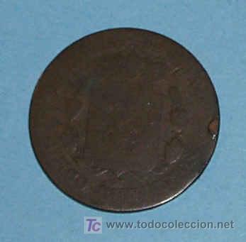 Monedas de Espa&ntilde;a: ESPA&Ntilde;A 5 CENTIMOS 1877. ALFONSO XII - Foto 2