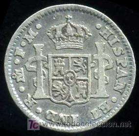 Monedas de Espa&ntilde;a: CARLOS IV : 1/2 Real 1798 (Plata) - Foto 2