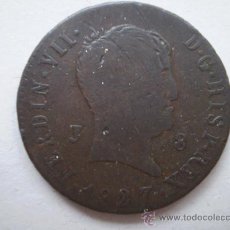 Monedas de España: FERNANDO VII 8 MARAVEDIS 1827 JUBIA. Lote 15068812