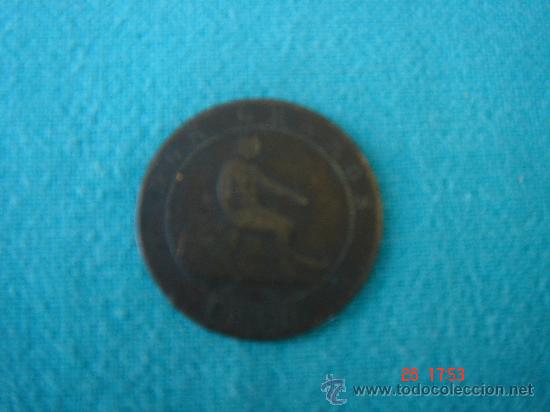 Monedas de Espa&ntilde;a: DOS C&Eacute;NTIMOS DE 1870 -EN , CON MUCHOS RELIEVES-. - Foto 1