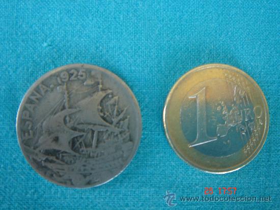 Monedas de Espa&ntilde;a: VISTA OTRA CARA Y COMPARATIVA DIMENSIONES - Foto 2