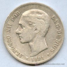 Monedas de España: 1881 5 PESETAS DE PLATA ¡¡ OJO 1881 !! DE ALFONSO XII. EL MAS RARO Y ESCASO DE SU SERIE