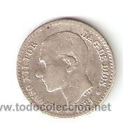 Monedas de Espa&ntilde;a: ALFONSO XII 50 CENTIMOS 1881 MSM - Foto 1