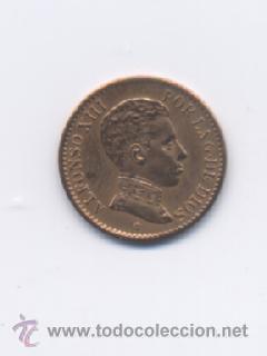 Monedas de Espa&ntilde;a: ALFONSO XIII- 1 CENTIMO-1906*6 SLV- SC - Foto 1