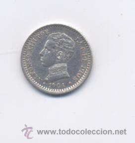 Monedas de Espa&ntilde;a: ALFONSO XIII- 50 CENTIMOS-1904*1-0 PCV - Foto 1