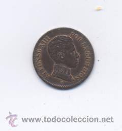 Monedas de Espa&ntilde;a: ALFONSO XIII- 1 CENTIMO- 1906* 6-SLV - Foto 1