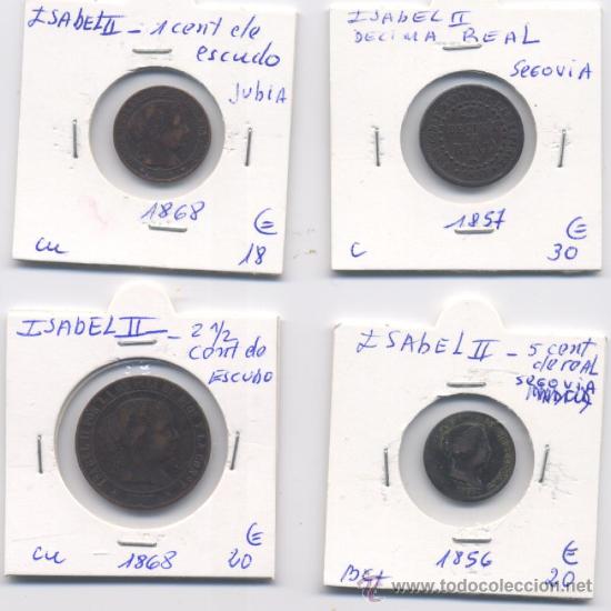Monedas de Espa&ntilde;a: ISABEL II -  LOTE - Foto 1