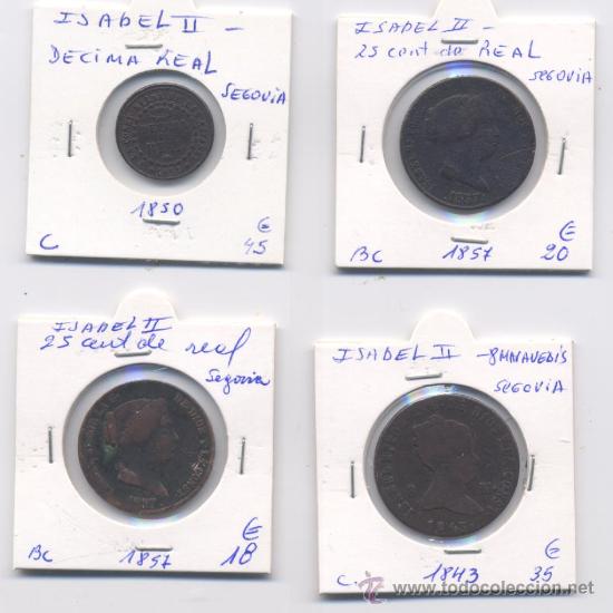 Monedas de Espa&ntilde;a: ISABEL II -  LOTE - Foto 1