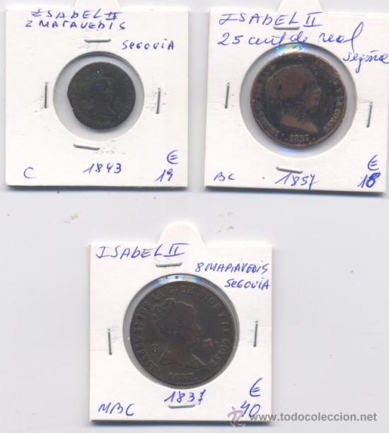 Monedas de Espa&ntilde;a: ISABEL II-  LOTE - Foto 1