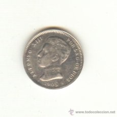 Monedas de España: BONITA PESETA AÑO 1905 ALFONSO XIII FALSO FALSA DE ÉPOCA. Lote 24188727