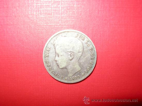 Monedas de Espa&ntilde;a: MONEDA DE 1 PESETA DEL A&Ntilde;O 1899 --- UNA - Foto 1