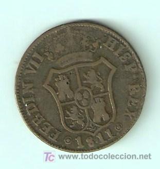 Monedas de Espa&ntilde;a: FERNANDO VII - 1811 - VI QUAR - Foto 2