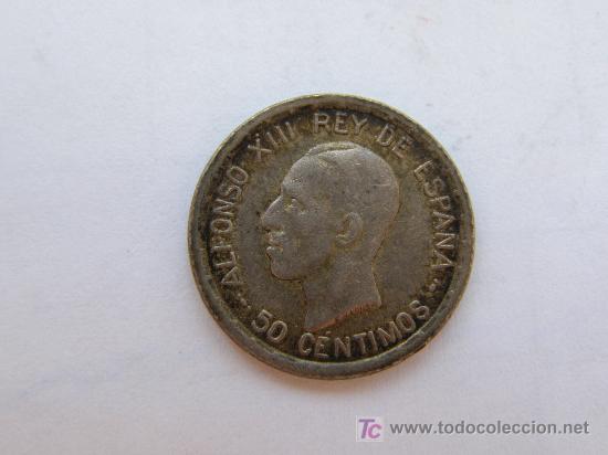 Monedas de Espa&ntilde;a: ALFONSO XIII.50 CENTIMOS.1926.PLATA.