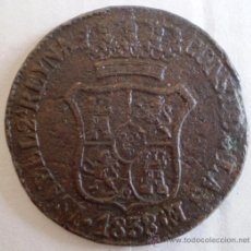 Monedas de España: ISABEL II 1838 PRINCIPADO DE CATALUÑA 6 CUARTOS VER FOTOS. Lote 19223166