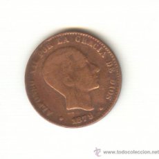 Monedas de España: 12-CURIOSOS DIEZ CÉNTIMOS AÑO 1879 ALFONSO XIII FALSOS DE ÉPOCA. Lote 21336426