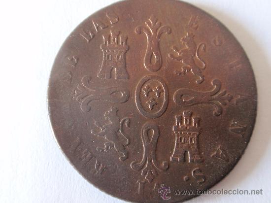 Monedas de Espa&ntilde;a: ISABEL II 8 MARAVEDIS 1850 JUBIA - Foto 2
