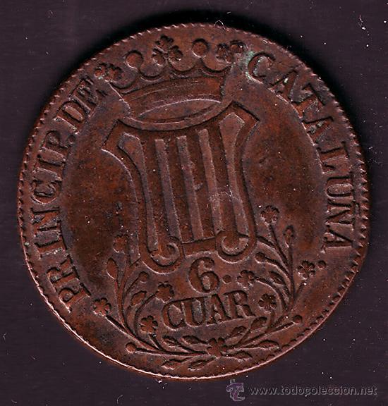 Monedas de Espa&ntilde;a: 6 CUARTOS 1838 ISABEL II - Foto 1