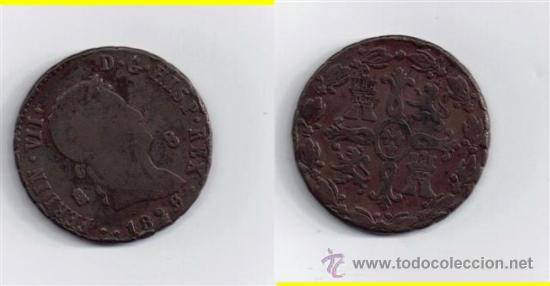 Monedas de Espa&ntilde;a: FERNANDO VII : 8 MARAVEDIS 1829 SEGOVIA - Foto 1