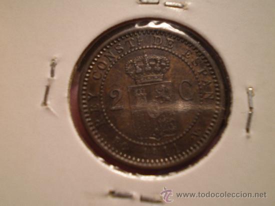 Monedas de Espa&ntilde;a: 2 CENTIMOS ALFONSO XIII 1911 - MBE - Foto 1