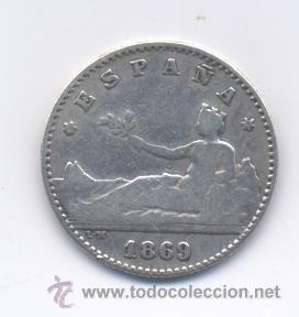 Monedas de Espa&ntilde;a: GOBIERNO PROVISIONAL- 50 CENTIMOS-1869*6-9 - Foto 1