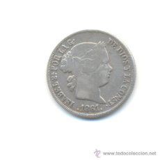 Monedas de España: BONITOS DOS REALES AÑO 1861 ISABEL II CECA DE MADRID. Lote 25810205