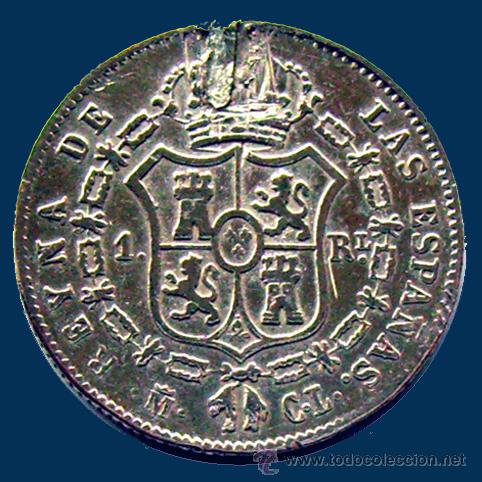 Monedas de Espa&ntilde;a: ISABEL II , 1 REAL 1848 . CL . MADRID - Foto 2