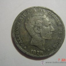 Monedas de España: RARISIMA MONEDA FALSA DE EPOCA EN ESTAÑO - ALFONSO XII 10 CENTIMOS AÑO 1878. Lote 27590771