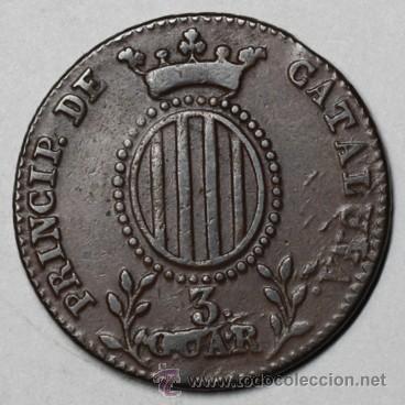 Monedas de Espa&ntilde;a: ISABEL II - CATALU&Ntilde;A 3 CUARTOS 1841 EXCELENTE - Foto 2