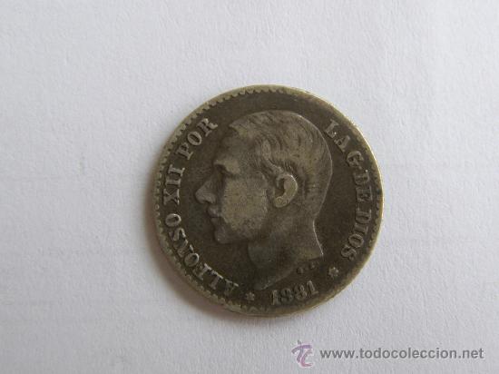 Monedas de Espa&ntilde;a: ALFONSO XII. 50 CENTIMOS.1881 8*1 - Foto 1