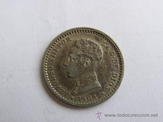 Monedas de Espa&ntilde;a: ALFONSO XIII. 50 CENTIMOS.1904 0*4 - Foto 1