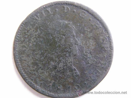 Monedas de Espa&ntilde;a: FERNANDO VII.8 MARAVEDIS.JUBIA.1819 - Foto 1