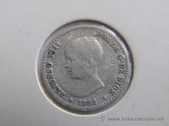 Monedas de Espa&ntilde;a: ALFONSO XIII. 50 CENTIMOS.1892 - Foto 1