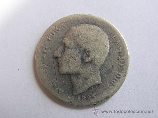 Monedas de Espa&ntilde;a: ALFONSO XII. PESETA.1885 - Foto 1