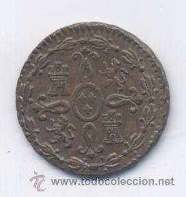 Monedas de Espa&ntilde;a: FERNANDO VII- 2 MARAVEDIS- 1828- SEGOVIA - Foto 2
