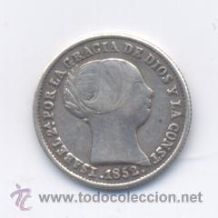 Monedas de Espa&ntilde;a: ISABEL II- 1 REAL- 1852- SEVILLA - Foto 1
