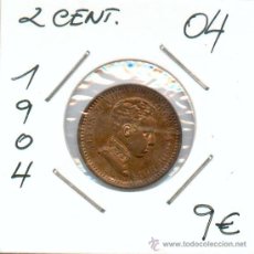 Monedas de España: PRECIOSA MONEDA DE COBRE 2 CENTIMOS DE ALFONSO XIII 1904. MIRA EL RESTO DE MIS ARTICULOS