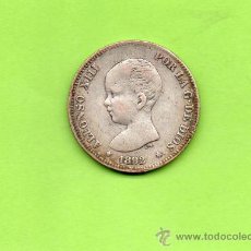 Monedas de España: MONEDA 2 PESETAS. AÑO 1892. ESTRELLAS -- 92. PGM. ALFONSO XIII. ESPAÑA. PLATA. BONITA.