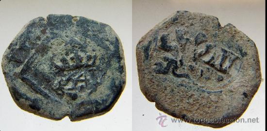 Monedas de Espa&ntilde;a: Moneda de 8 Maravedis resello de 1654 - Foto 1