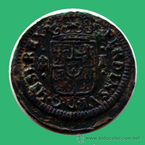 Monedas de Espa&ntilde;a: FERNANDO VI. 1 MARAVEDI . 1747 . SEGOVIA - Foto 2