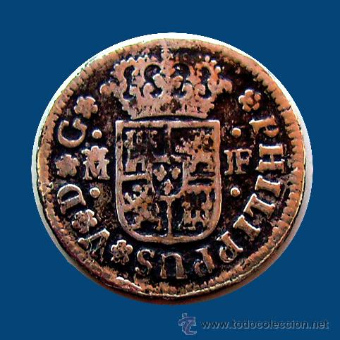 Monedas de Espa&ntilde;a: FELIPE V . 1/2 REAL  1738 . JF.  MADRID - Foto 1