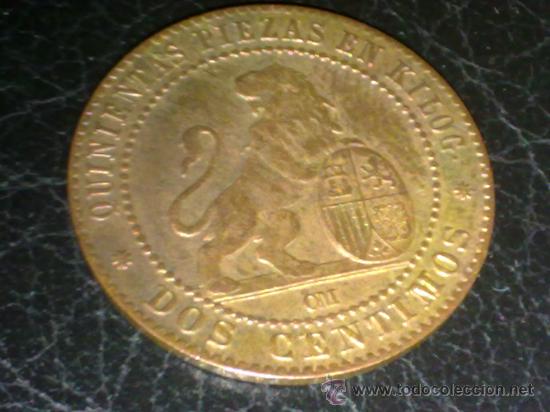 Monedas de Espa&ntilde;a: EBC+   2 CTS.......1870...........GOBIERNO  PROVISIONAL