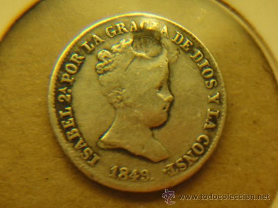 Monedas de Espa&ntilde;a: 1 Real Isabel II 1849 Madrid - Foto 1