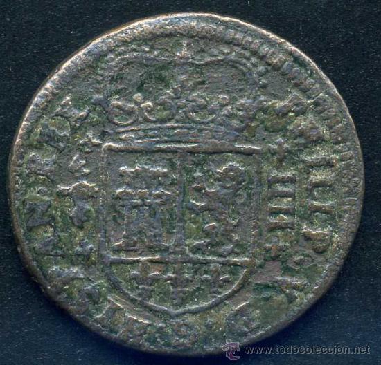 Monedas de Espa&ntilde;a: FELIPE V : 4 Maravedis 1719  Valencia - Foto 1