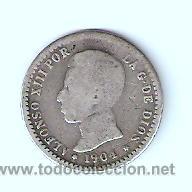 Monedas de Espa&ntilde;a: 50 CENTIMOS ALFONSO XIII 1904 SMV - Foto 1