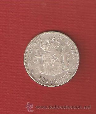 Monedas de Espa&ntilde;a: 1 pta. plata alfonso XIII a&ntilde;o 1900 - Foto 1